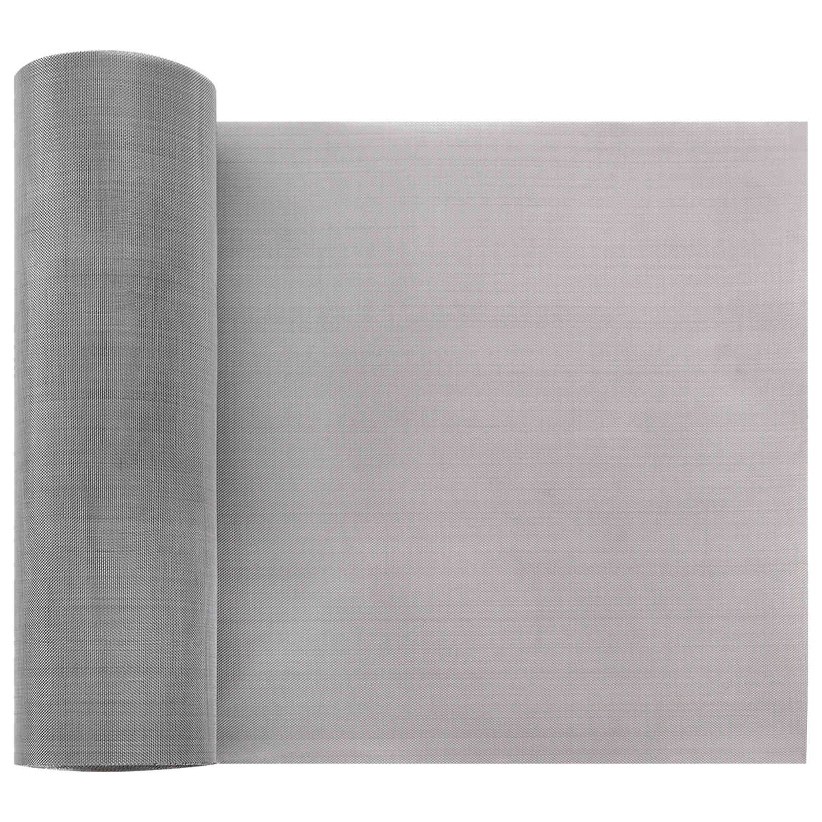 vidaXL Gaas Scherm 20 x 500 cm 20 Mesh RVS 201 Zilverkleurig
