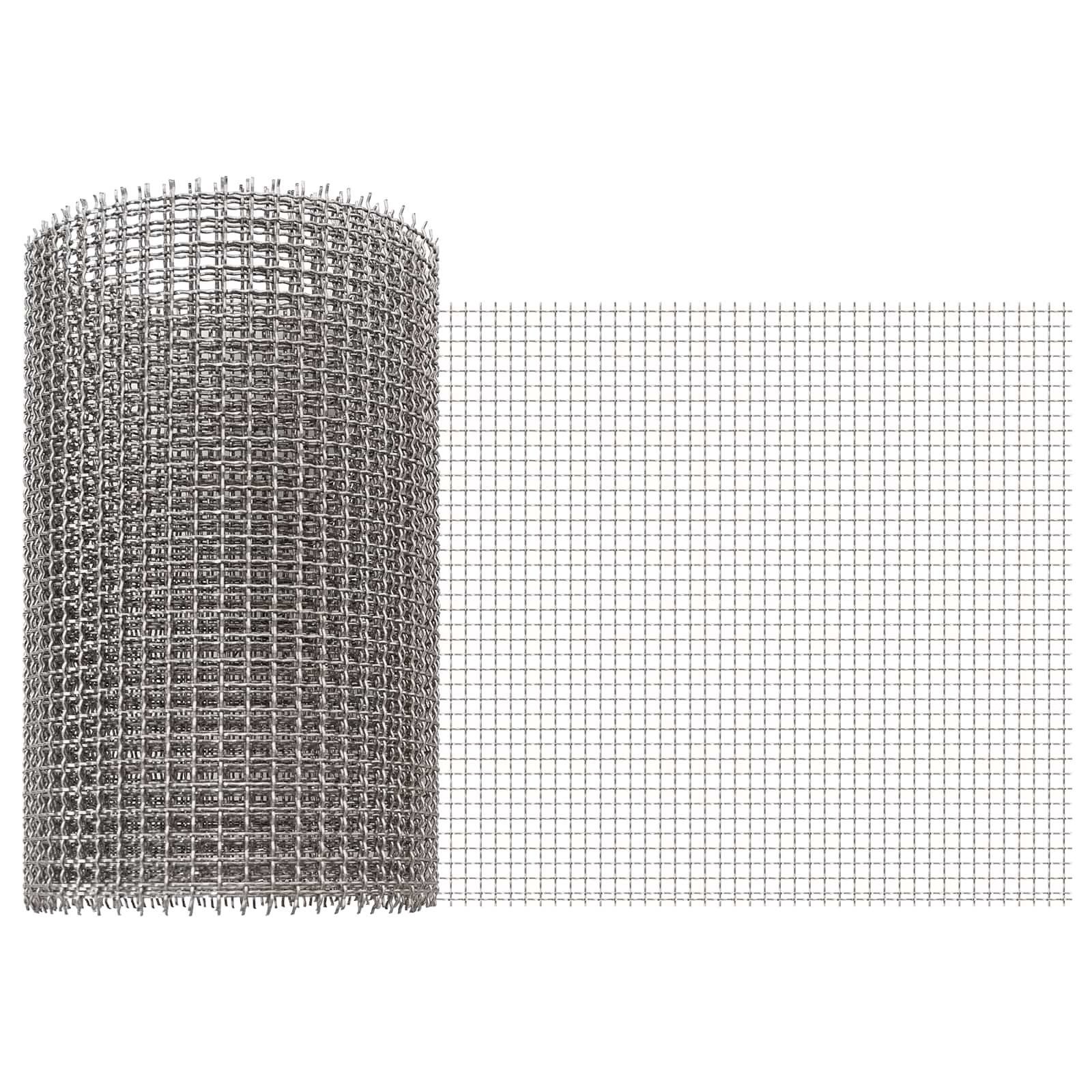 vidaXL Gaas Scherm 20 x 500 cm 20 Mesh RVS 201 Zilverkleurig