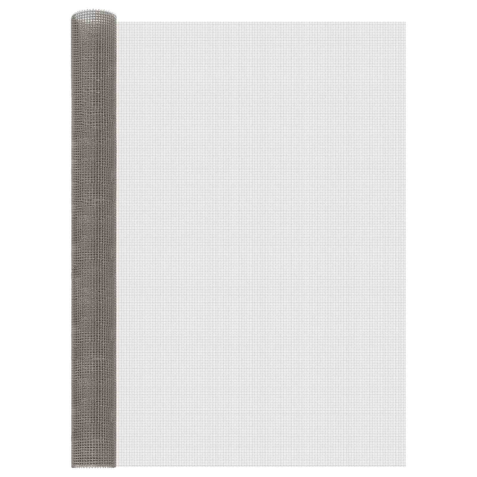 vidaXL Gaas Scherm 20 x 500 cm 20 Mesh RVS 201 Zilverkleurig