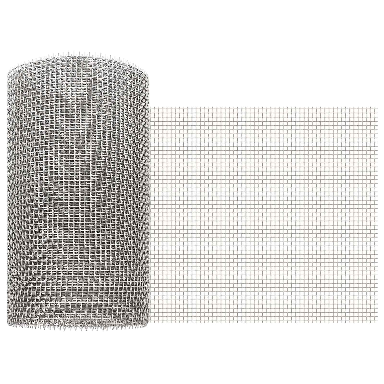 vidaXL Gaas Scherm 20 x 500 cm 20 Mesh RVS 201 Zilverkleurig