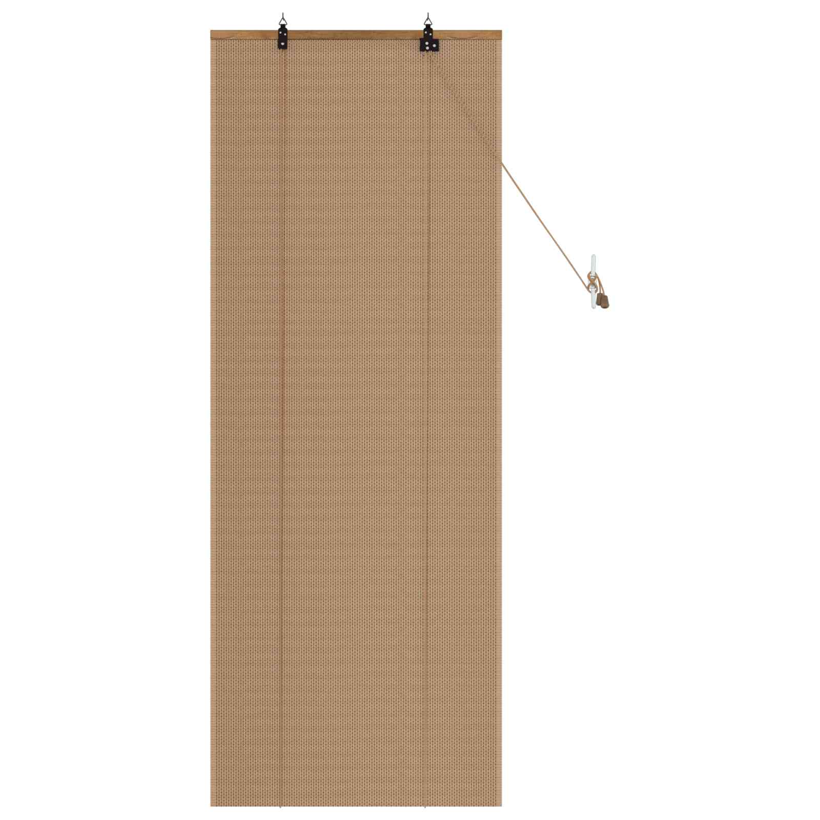 vidaXL Rolgordijn Bruin 40 x 160 cm Bamboe