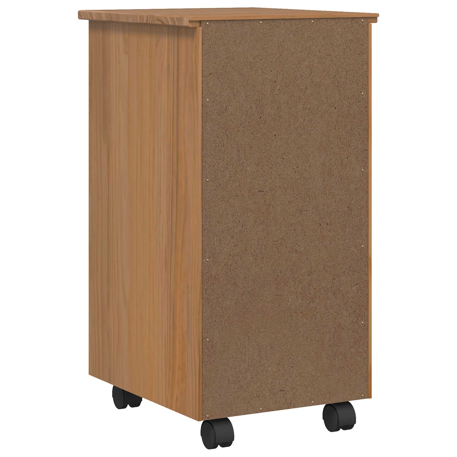 vidaXL Rolkast met lades CORONA Massief grenenhout en engineered wood