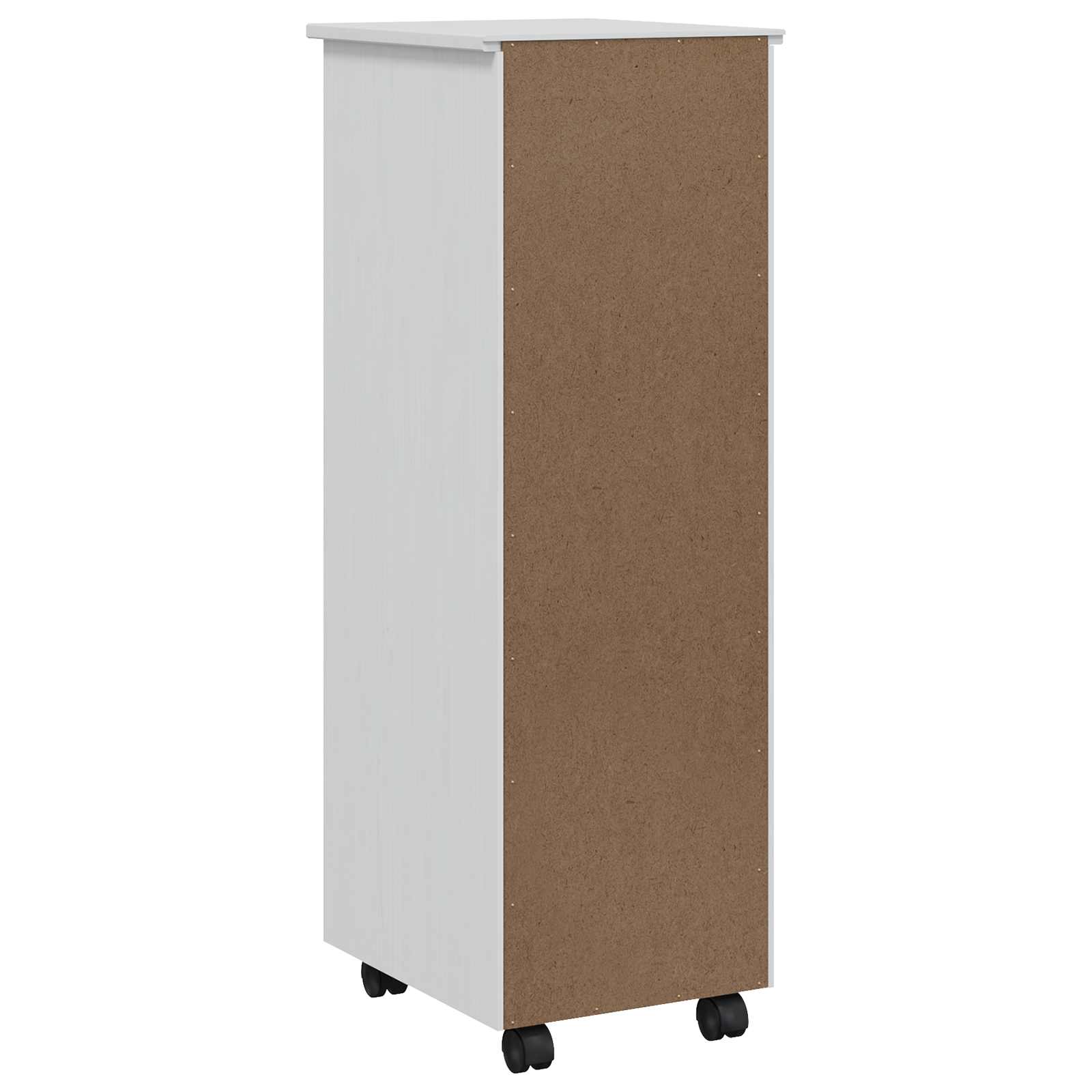 vidaXL Rolkast met lades CORONA Massief grenenhout en engineered wood