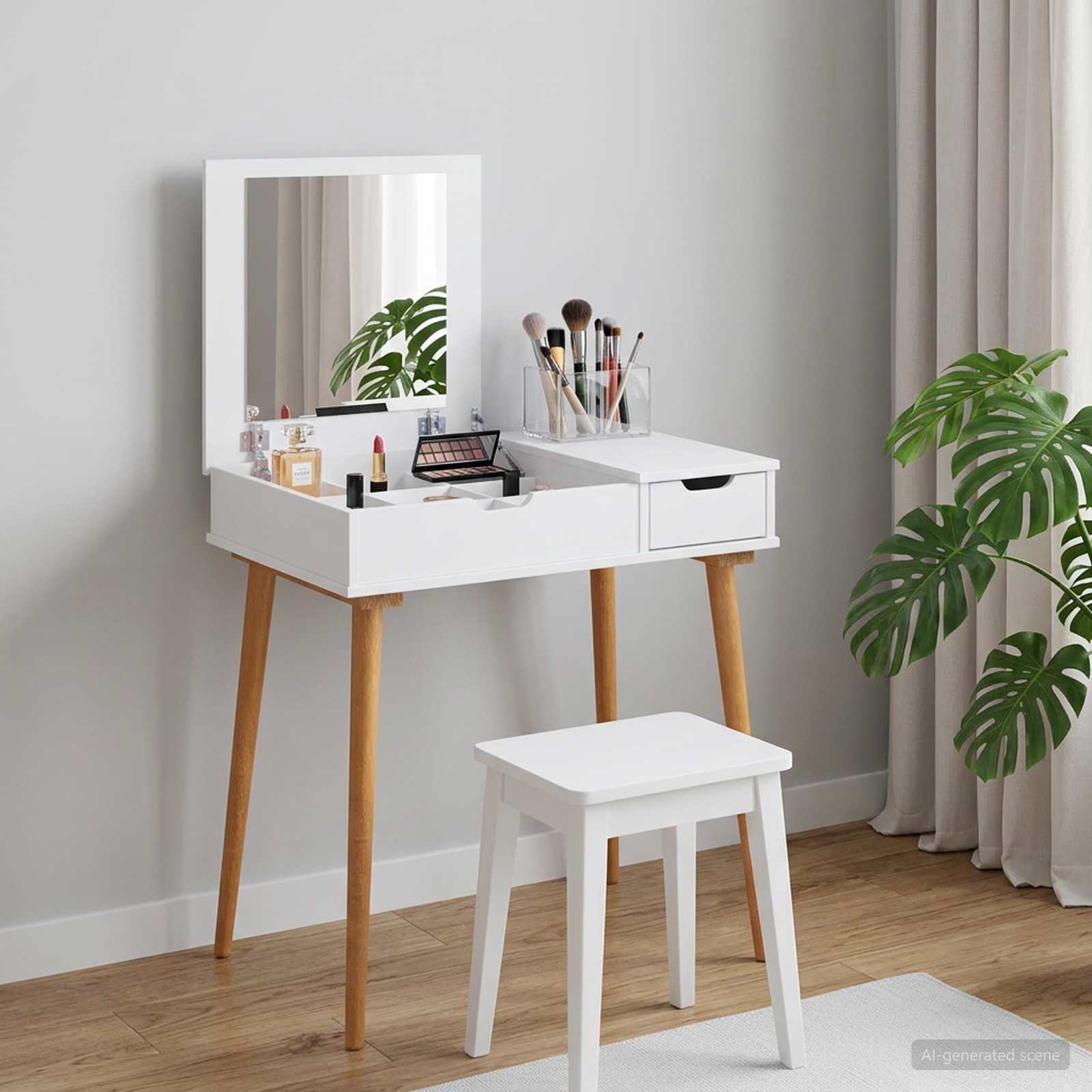 vidaxl Plafondtafel FAUSKE Wit 76 x 50 x 78 cm