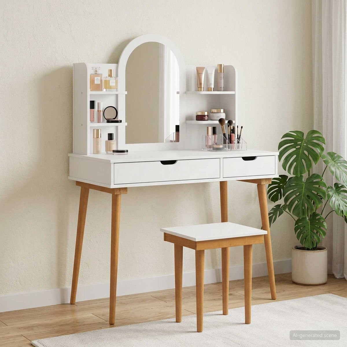 vidaxl Plafondtafel FAUSKE Wit 76 x 50 x 78 cm