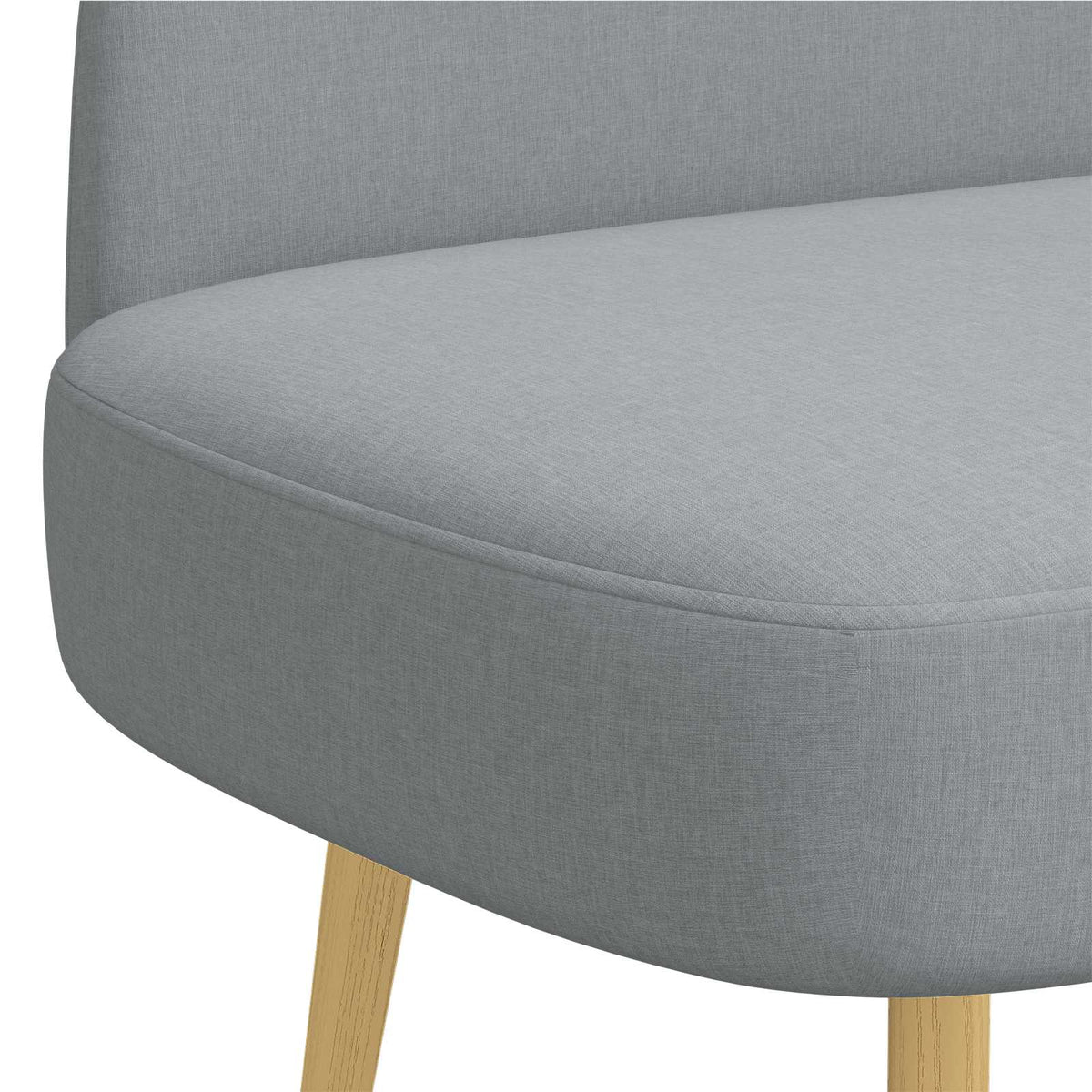vidaXL Gestoffeerde bank met rugleuning Lichtgrijs 110 x 60 x 76 cm