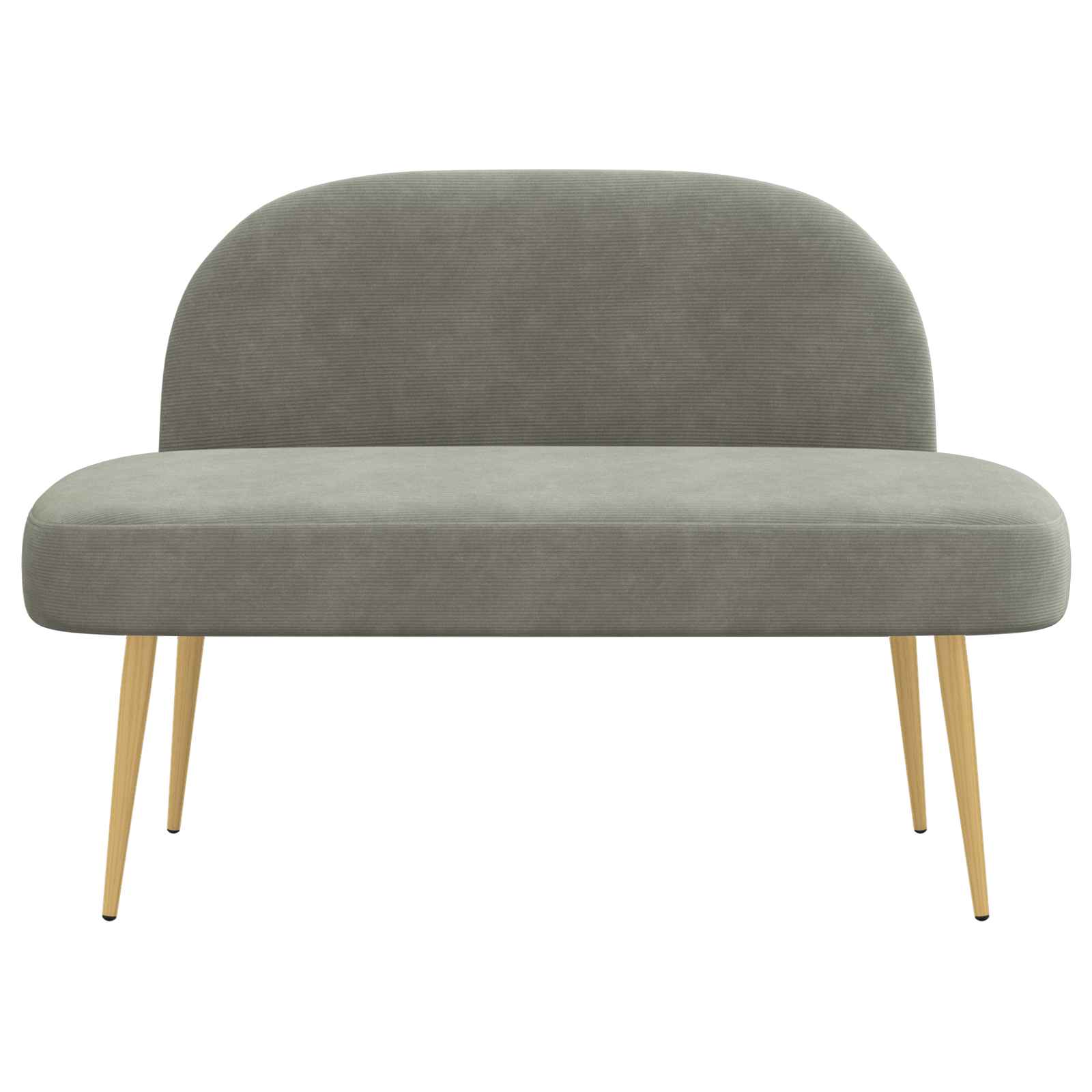 vidaXL Beklede bank met rugleuning Lichtgrijs 110 x 60 x 76 cm