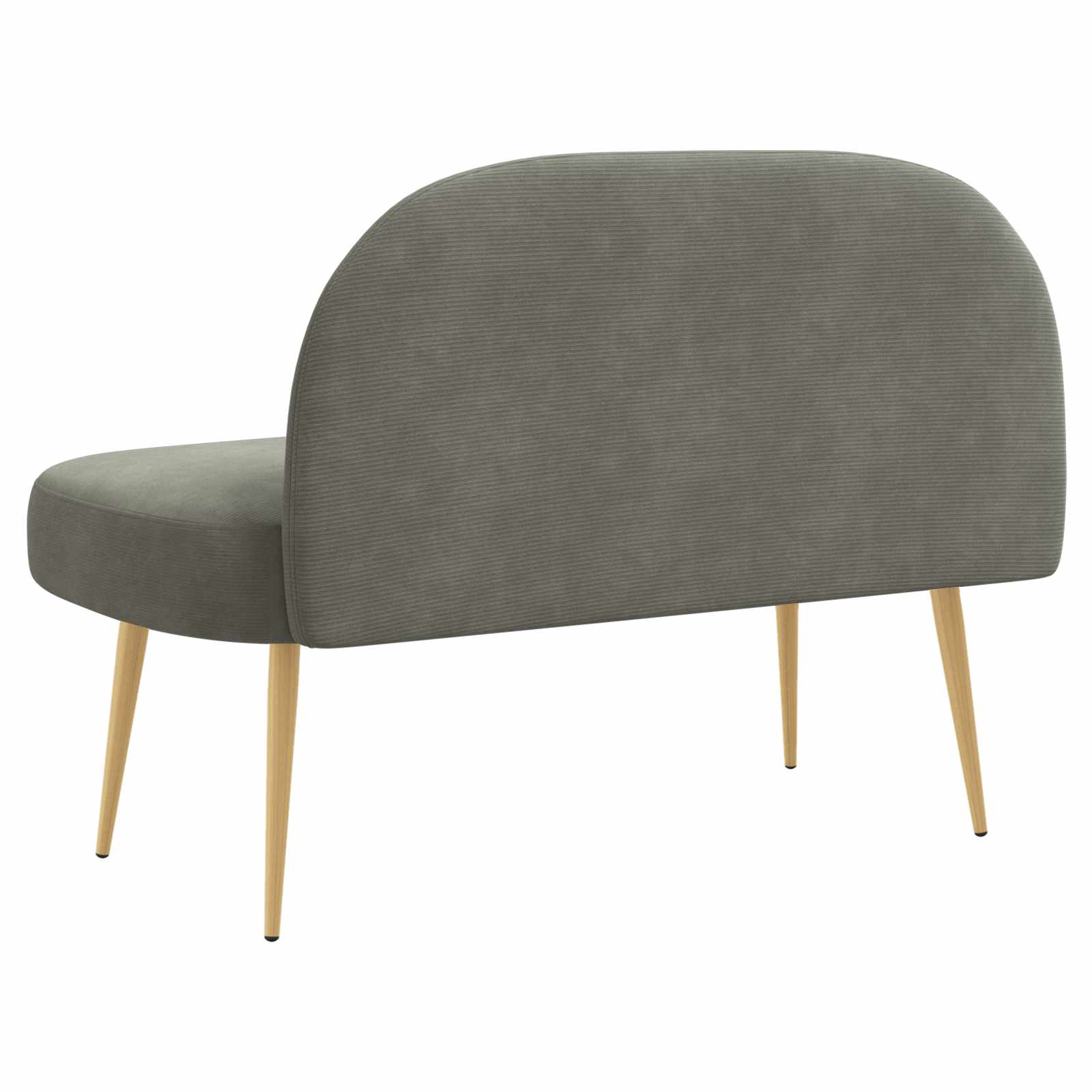 vidaXL Beklede bank met rugleuning Lichtgrijs 110 x 60 x 76 cm