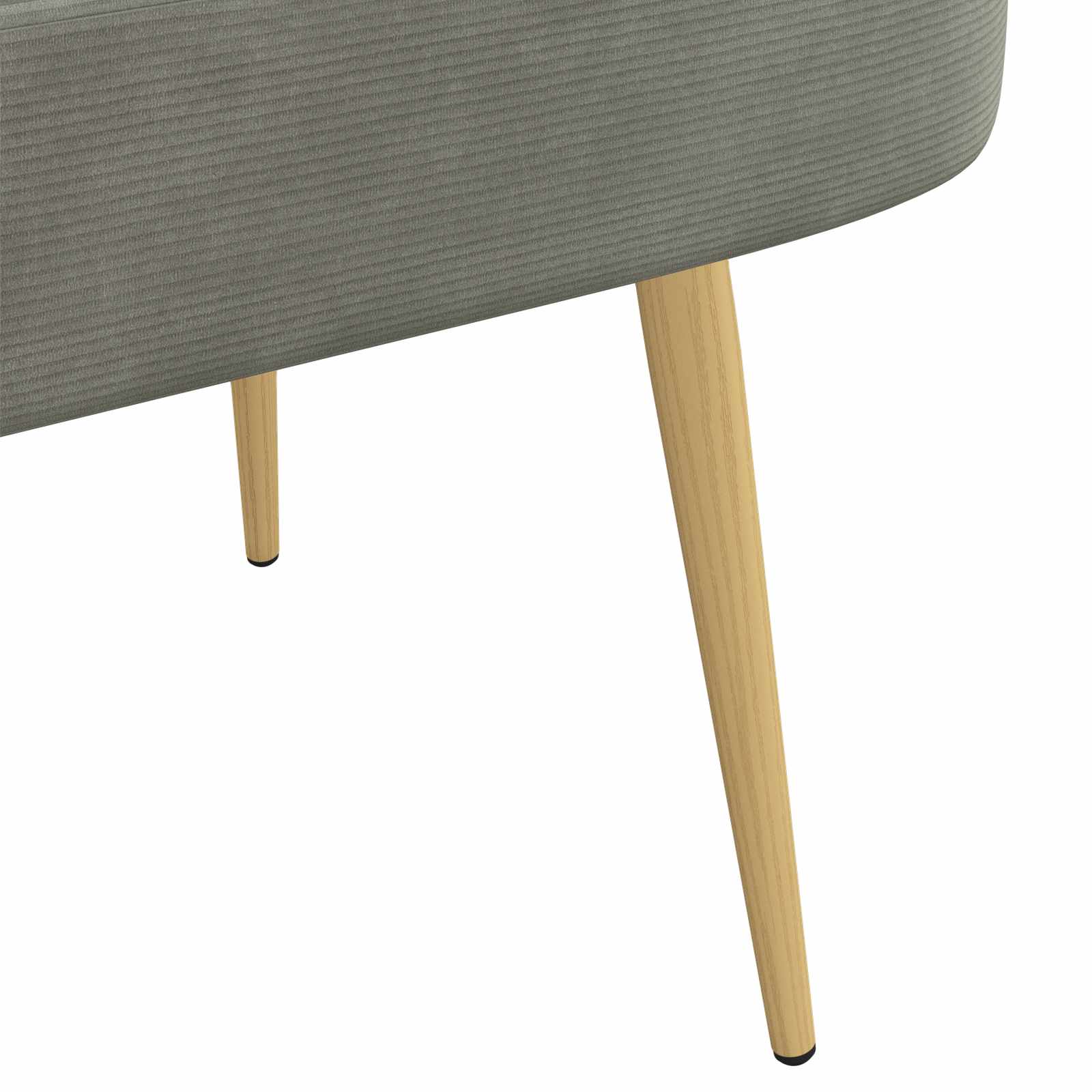 vidaXL Beklede bank met rugleuning Lichtgrijs 110 x 60 x 76 cm