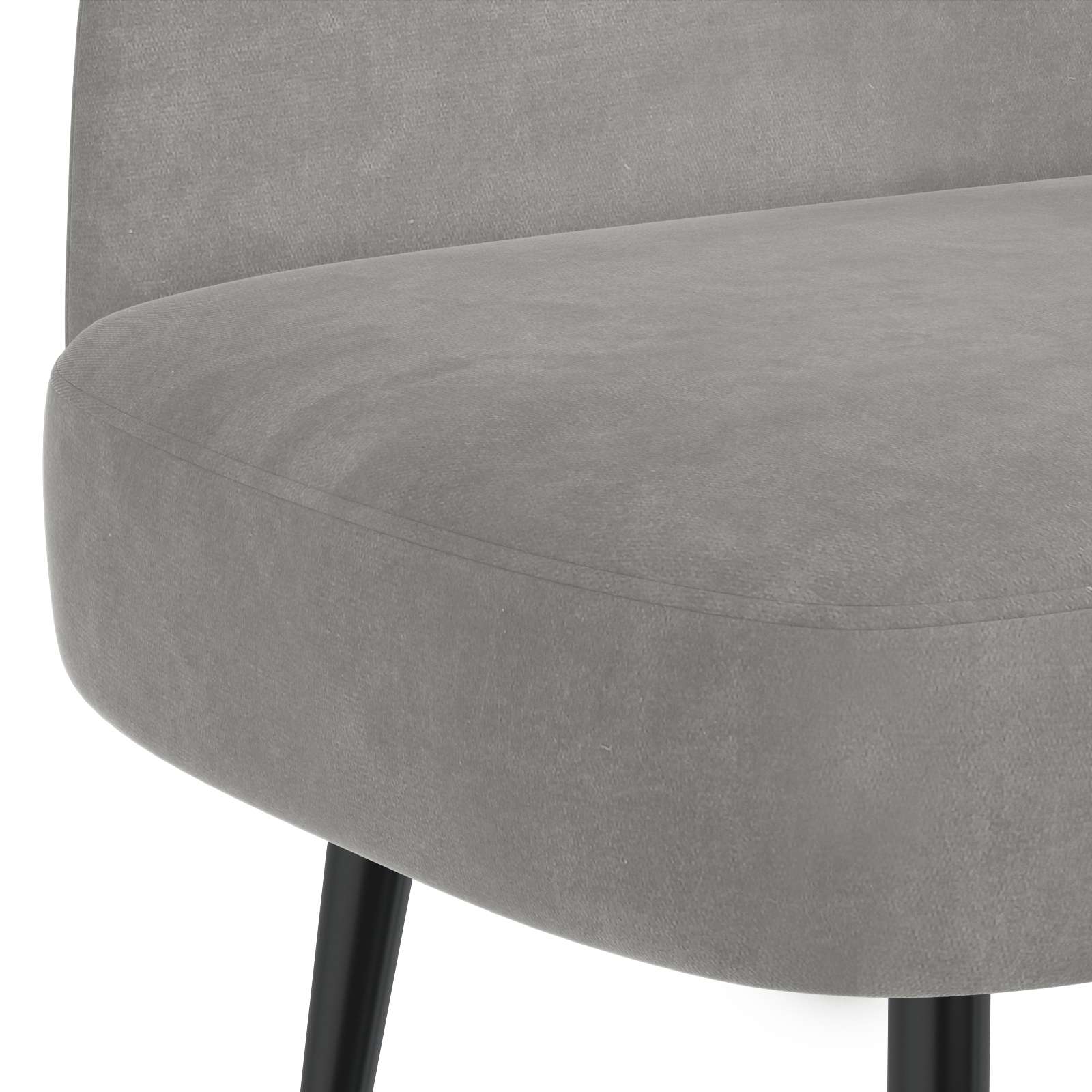 vidaXL Beklede bank met rugleuning Lichtgrijs 110 x 60 x 76 cm Fluweel