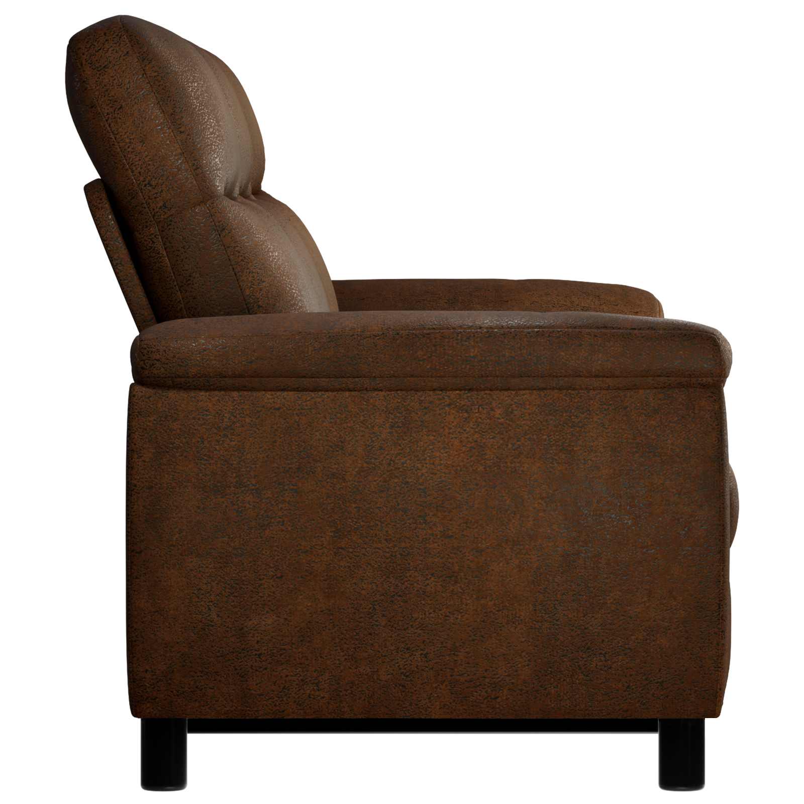 vidaXL Bank Bruin 214 x 90 x 95 cm Nep Suede Leer
