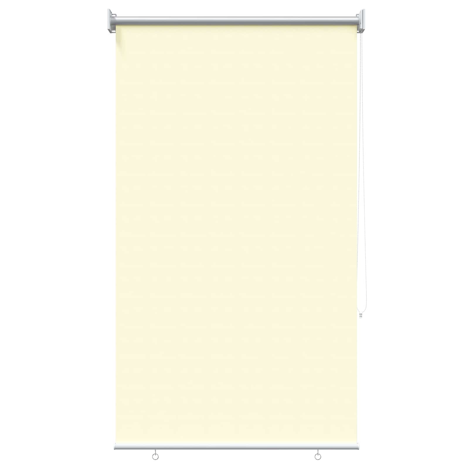 vidaXL Buitenrolgordijn UV-bescherming Crèmekleurig 60 x 140 cm
