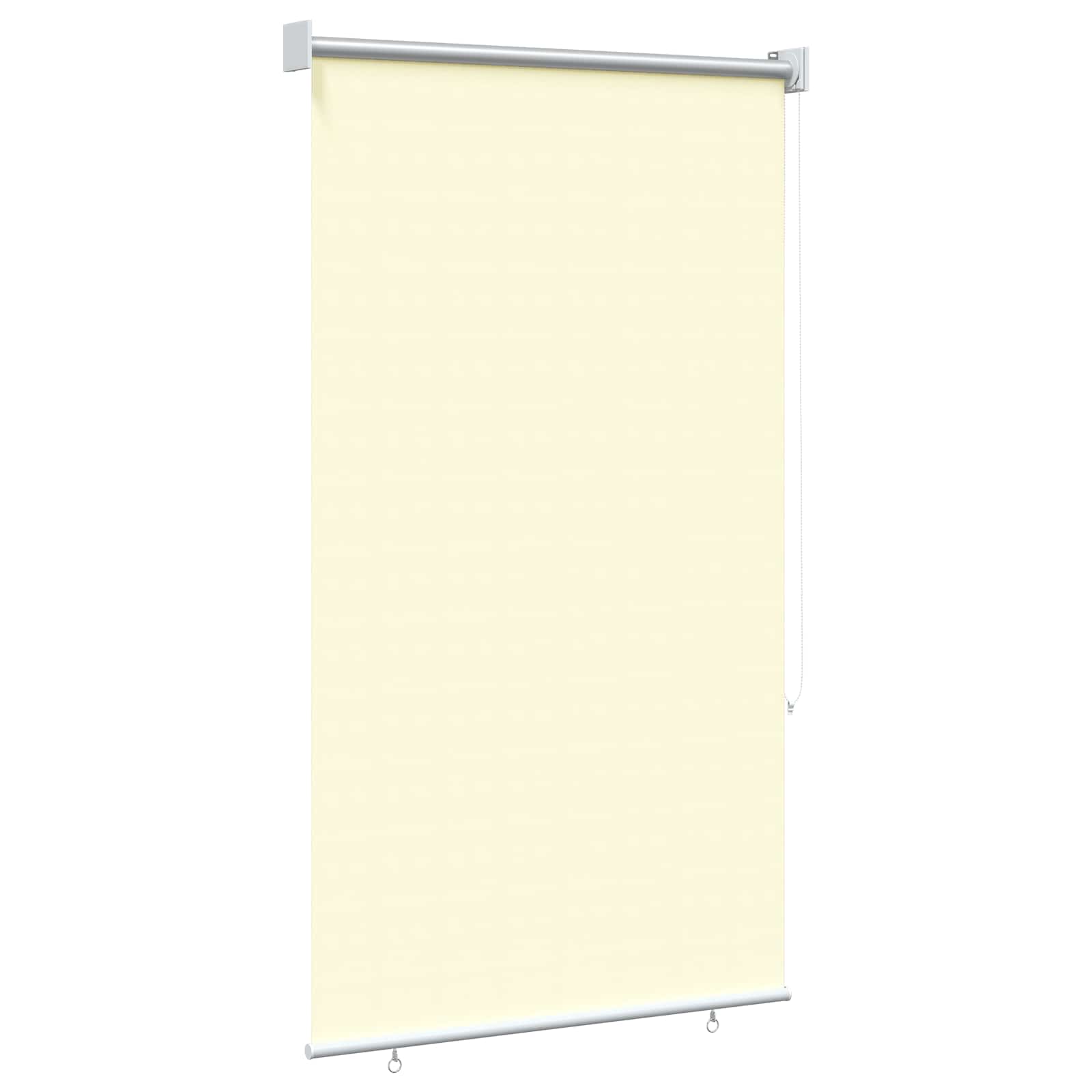 vidaXL Buitenrolgordijn UV-bescherming Crèmekleurig 60 x 140 cm