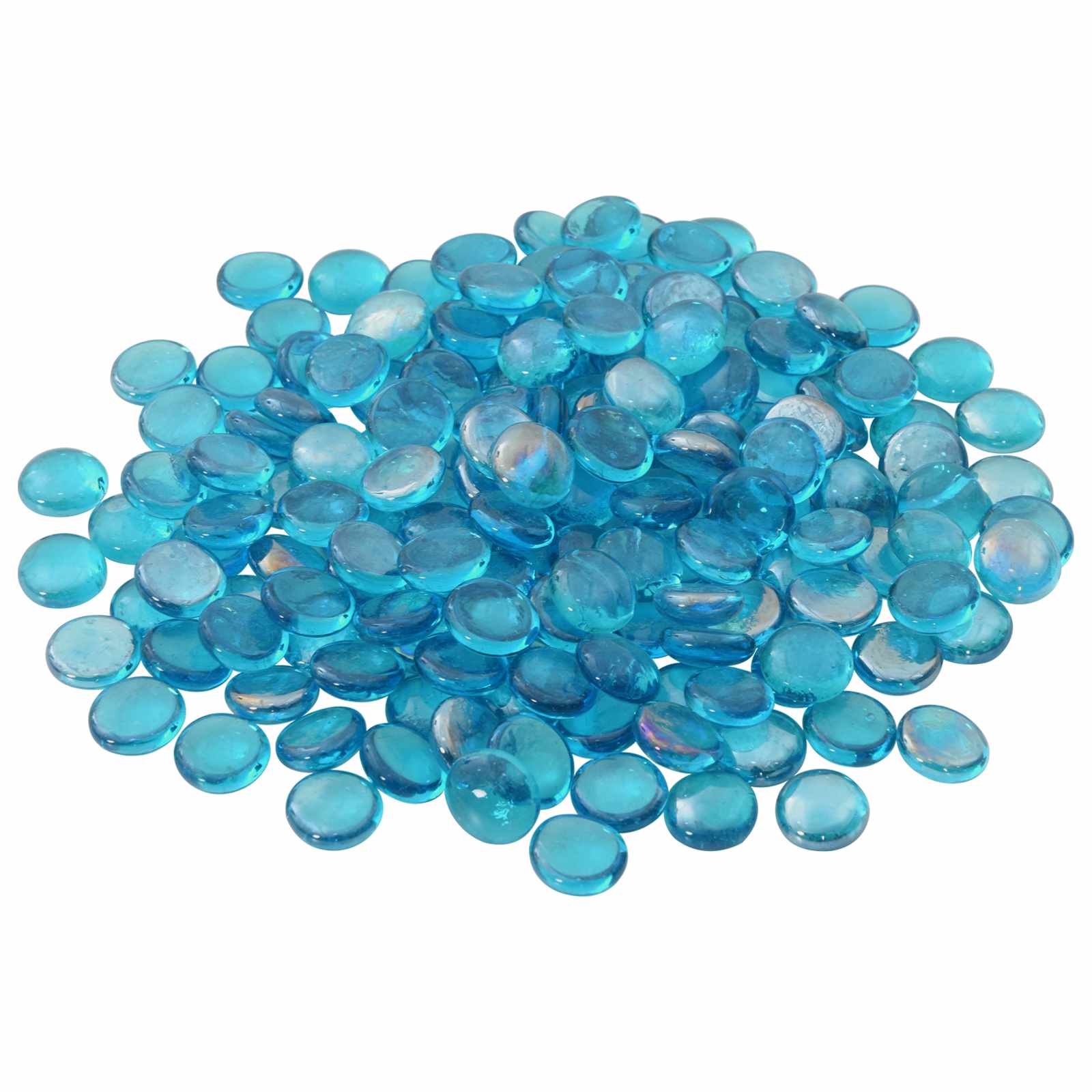 vidaXL Glasnugget 17-19 mm Licht kobaltblauw Glas