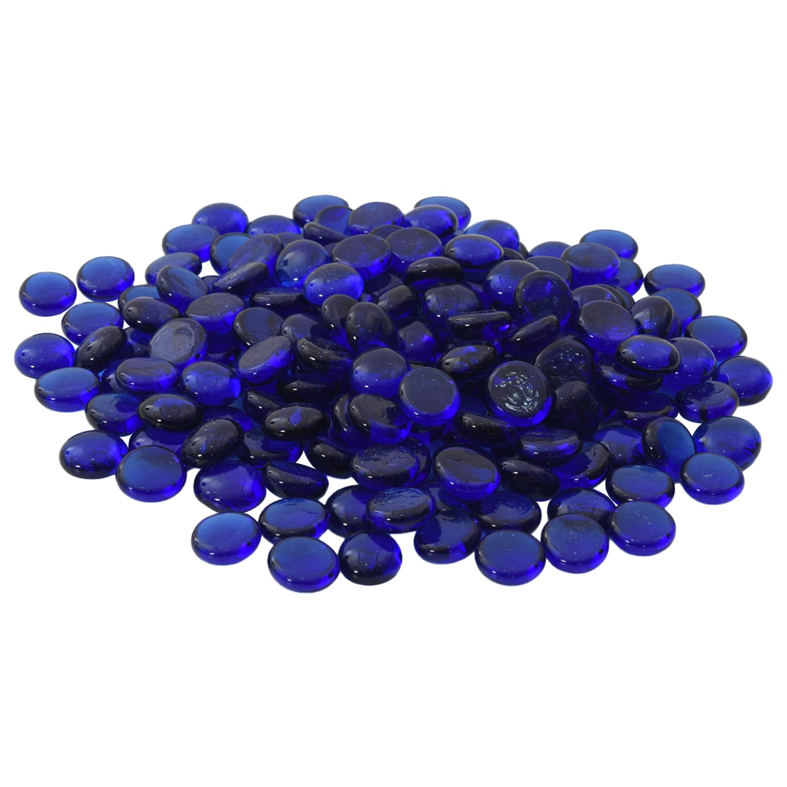 vidaXL Glasnugget 17-19 mm Licht kobaltblauw Glas