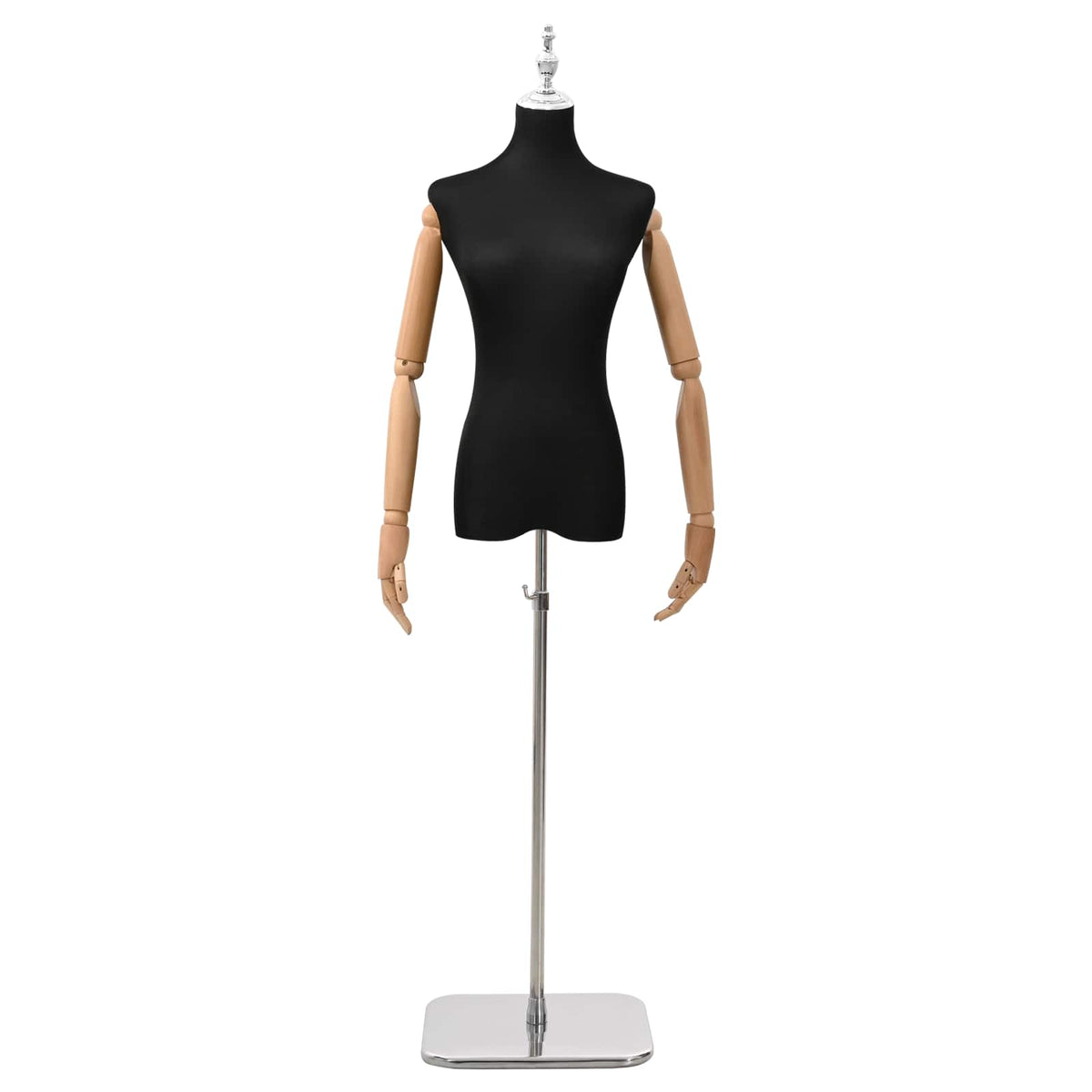 vidaXL Verstelbare mannequin van 165-213 cm met voet Vrouw PP Wit