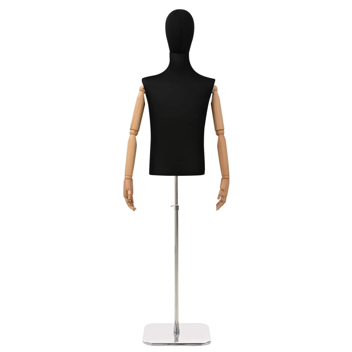 vidaXL Verstelbare mannequin van 165-213 cm met voet Vrouw PP Wit