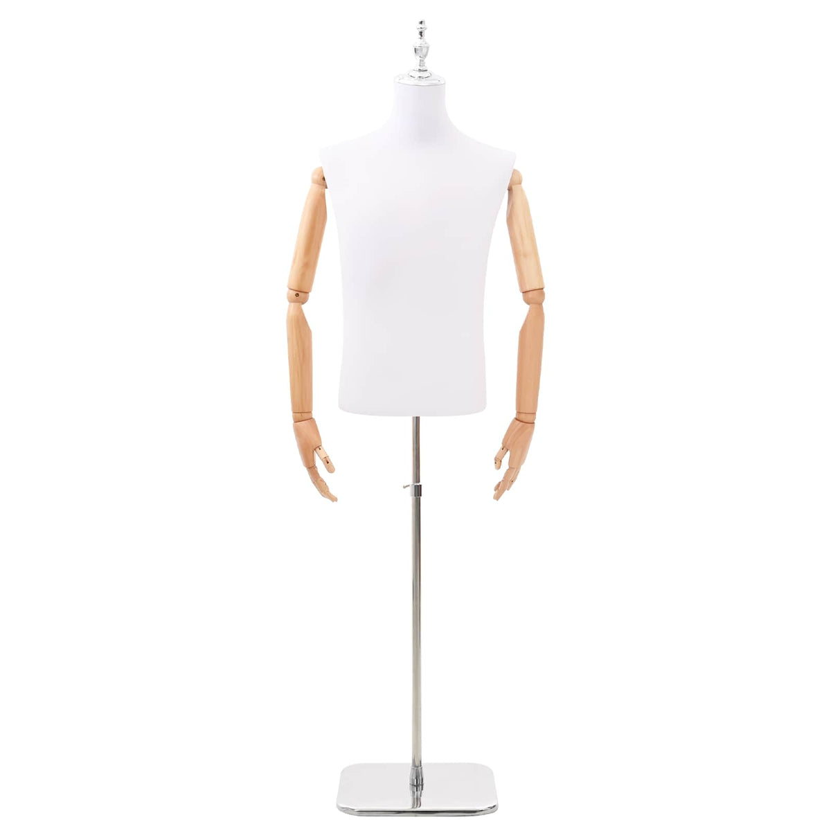 vidaXL Verstelbare mannequin van 165-213 cm met voet Vrouw PP Wit