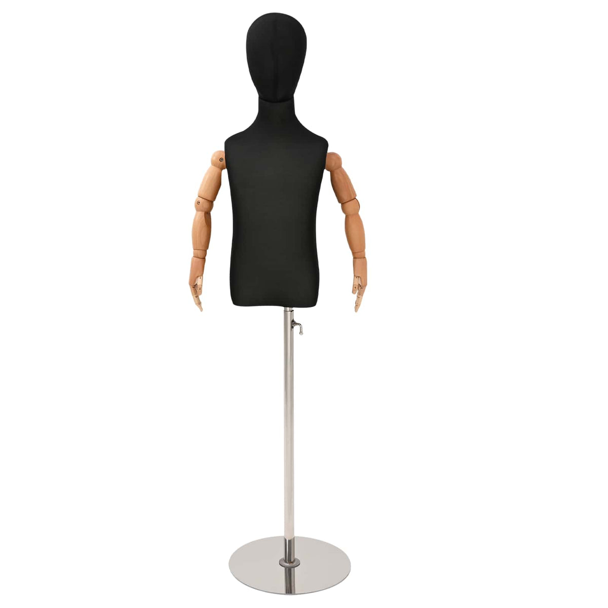 vidaXL Verstelbare 120-150 cm Mannequin met Basis Uniseks PP Wit