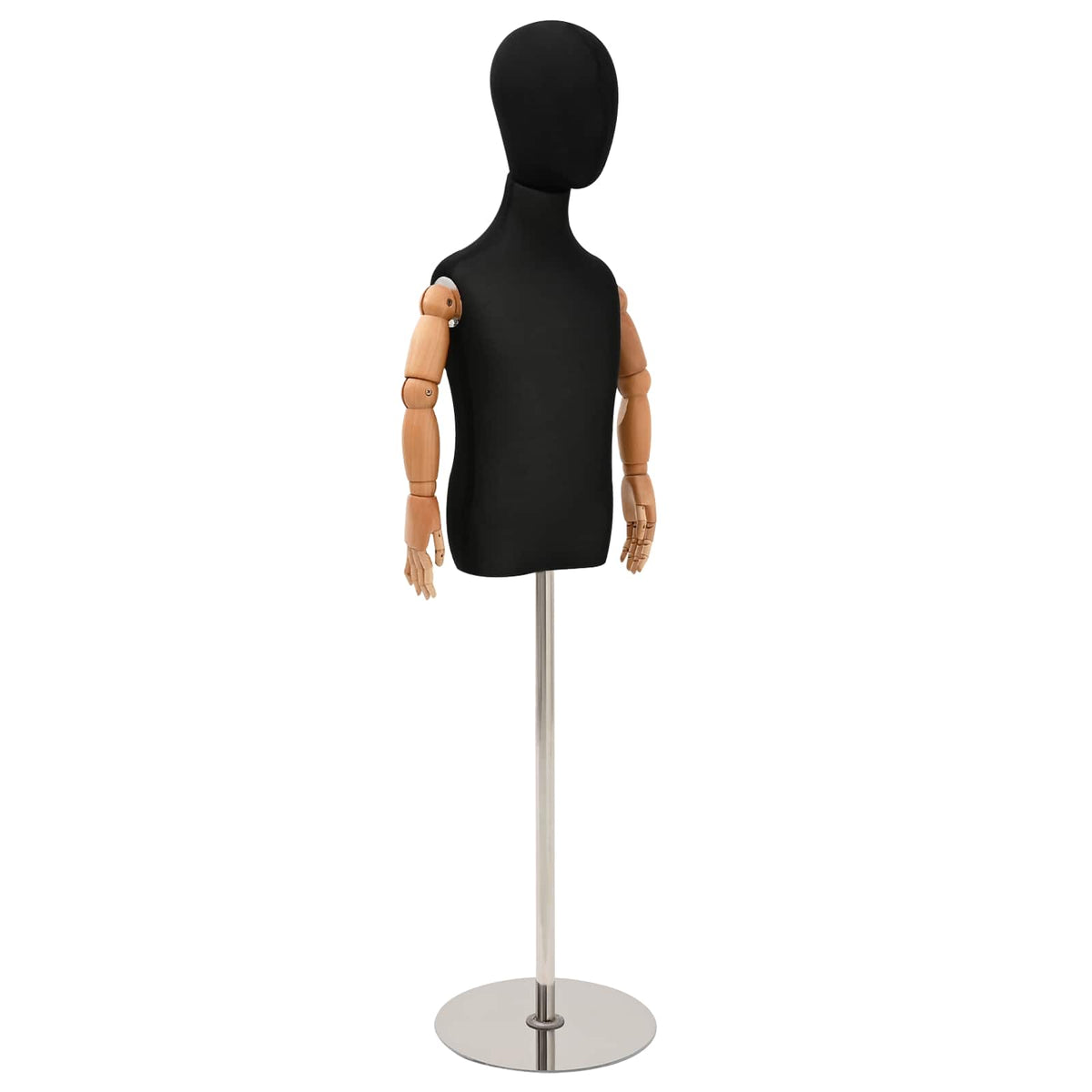 vidaXL Verstelbare 120-150 cm Mannequin met Basis Uniseks PP Wit