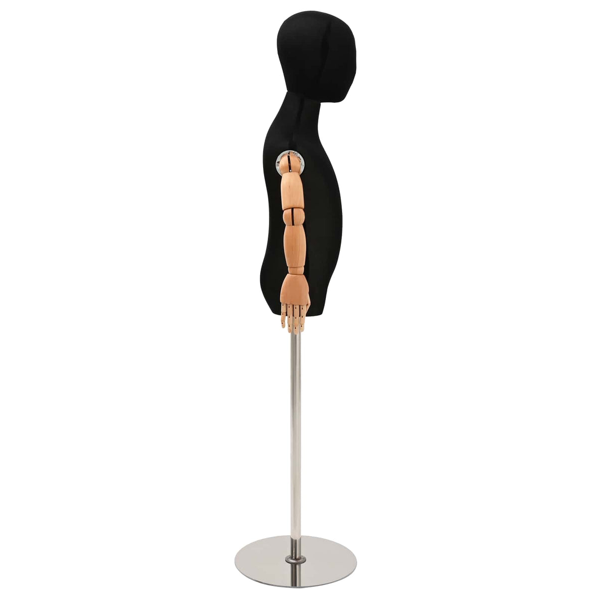 vidaXL Verstelbare 120-150 cm Mannequin met Basis Uniseks PP Wit