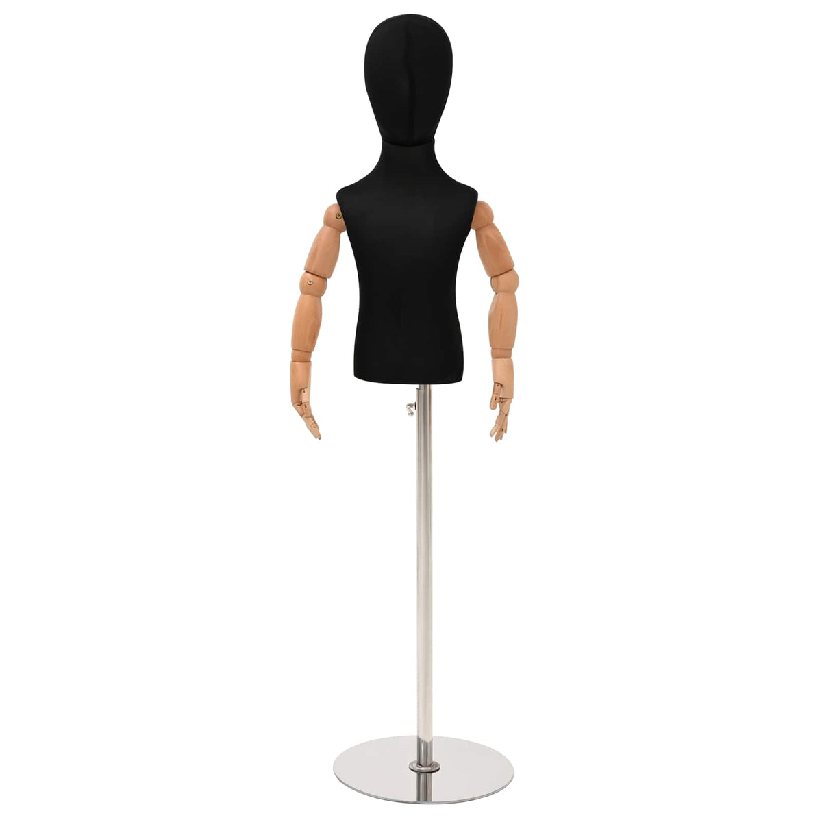 vidaXL Verstelbare 120-150 cm Mannequin met Basis Uniseks PP Wit