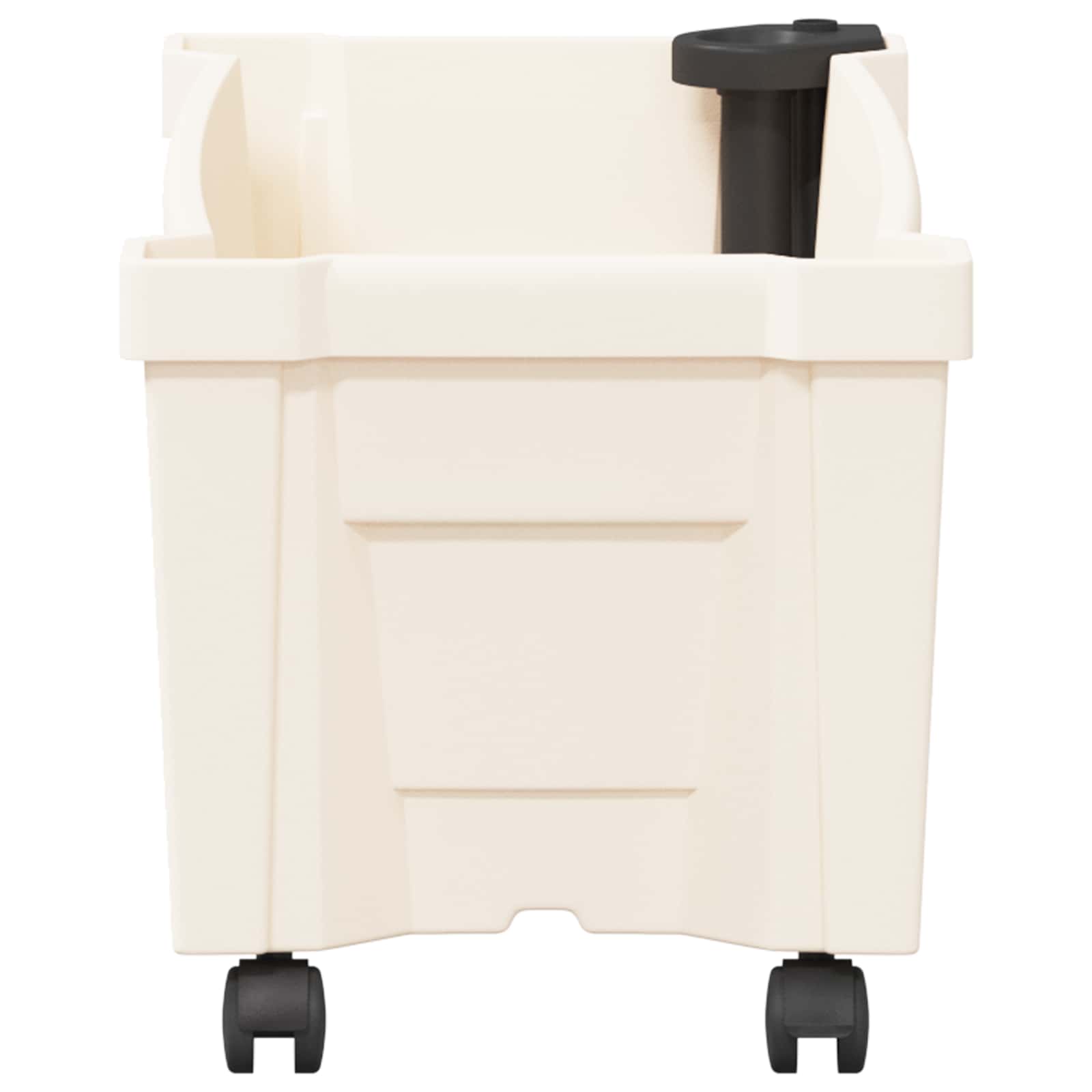 vidaXL Calypso plantenbak met wielen Wit 79 x 35 x 33 cm PP