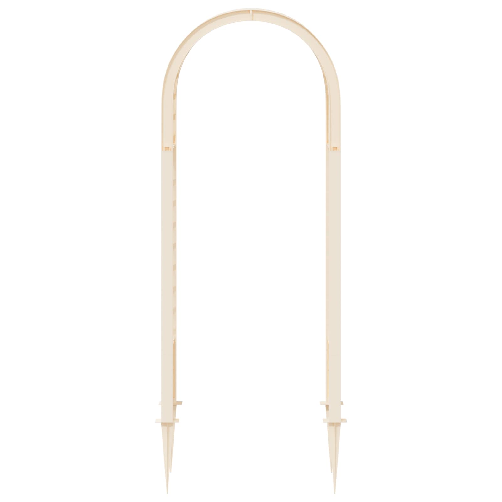 vidaXL Rozenboog met Stekels Wit 97 x 43 x 218 cm PP
