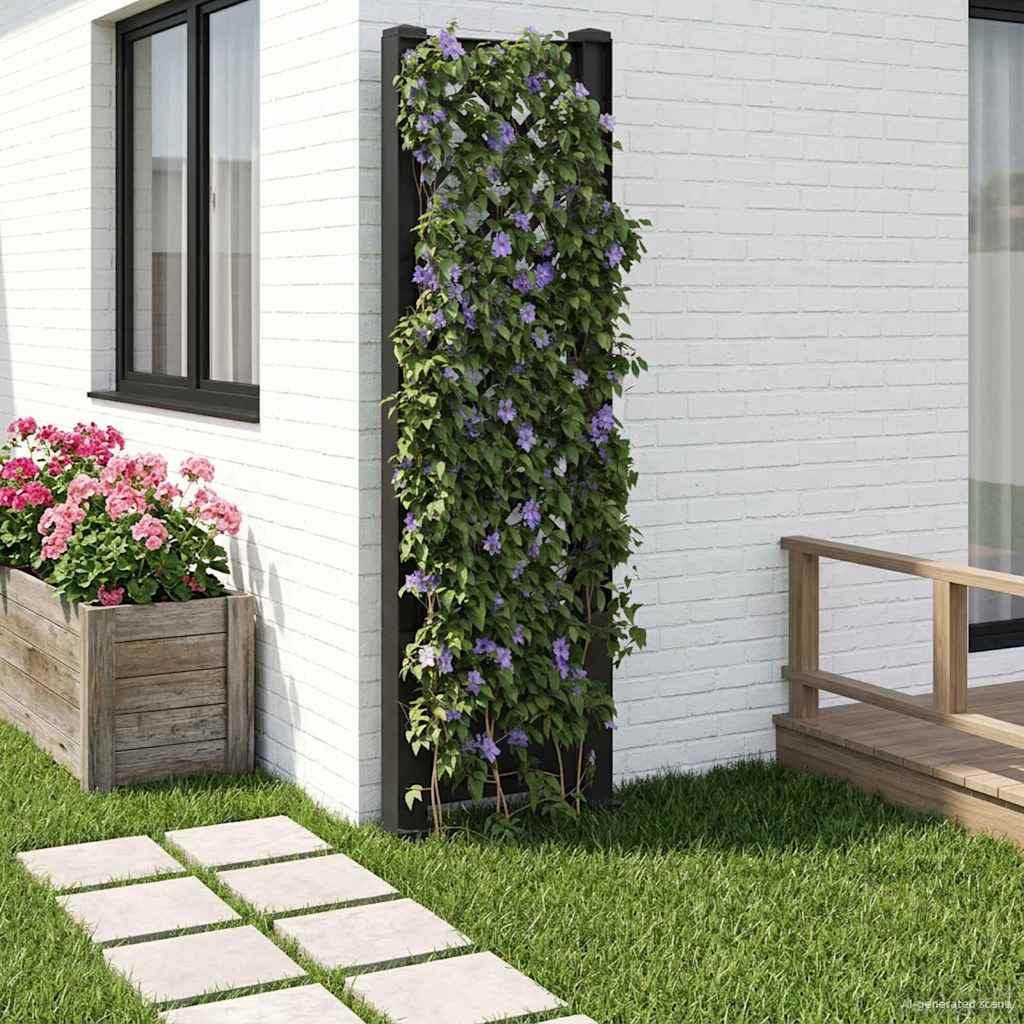 vidaXL Trellis met Spike Wit 43 x 6 x 165 cm PP