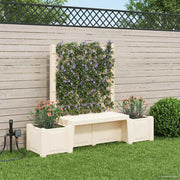 vidaXL Tuinstoel Kopenhagen Wit 173 x 49 x 135,5 cm PP