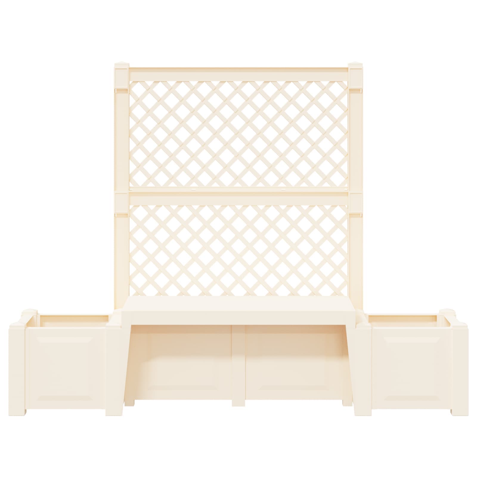 vidaXL Tuinstoel Kopenhagen Wit 173 x 49 x 135,5 cm PP