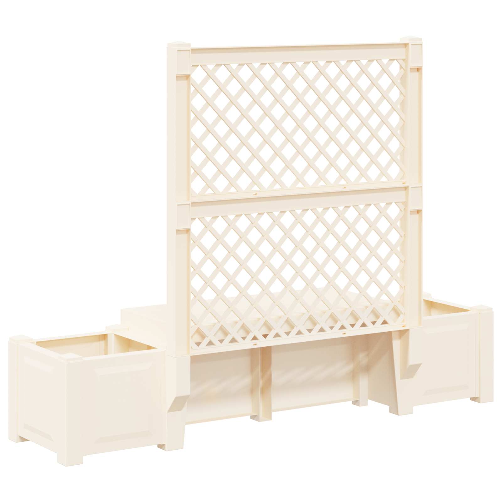 vidaXL Tuinstoel Kopenhagen Wit 173 x 49 x 135,5 cm PP