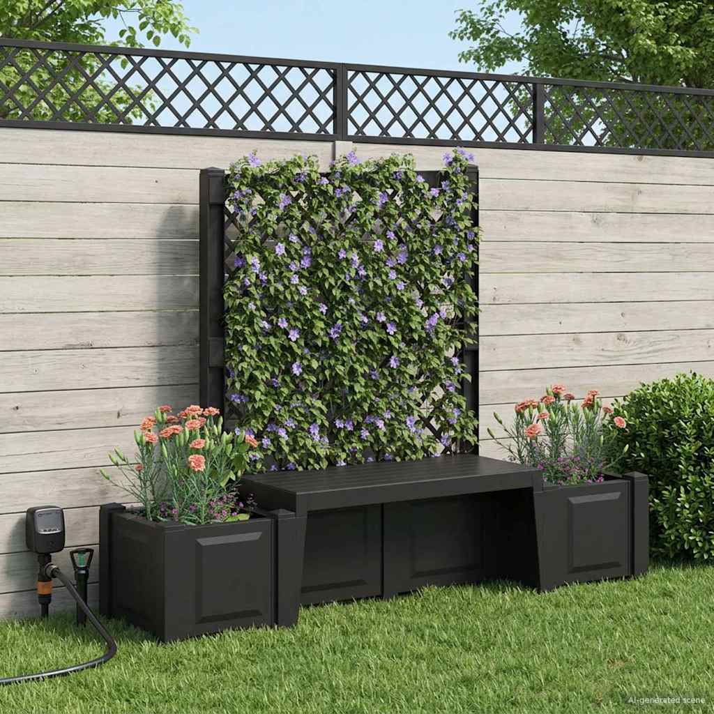 vidaXL Tuinstoel Kopenhagen Wit 173 x 49 x 135,5 cm PP