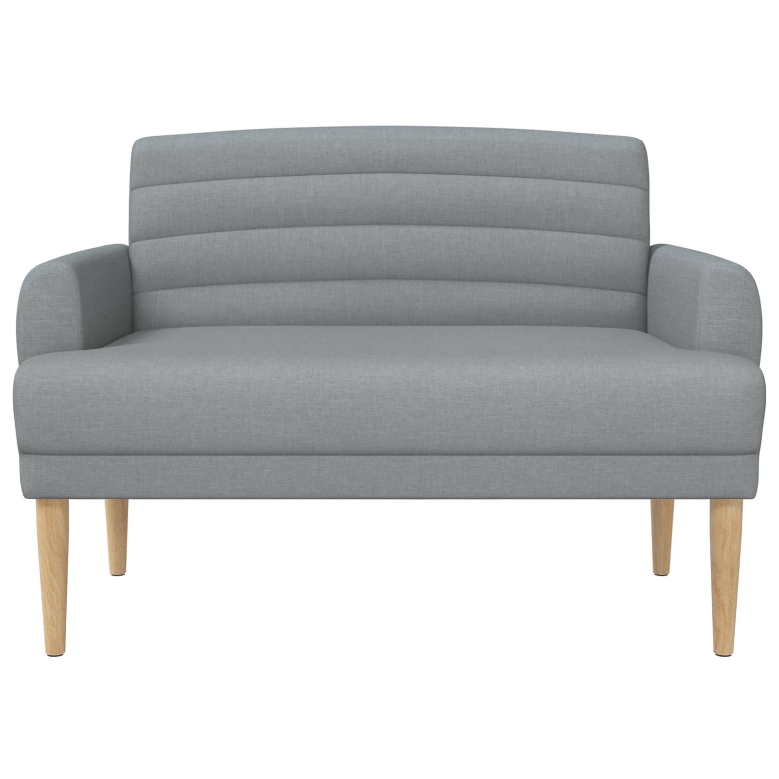 vidaXL Loungebank met knopencomfort Lichtgrijs 116 x 67 x 80 cm Stof
