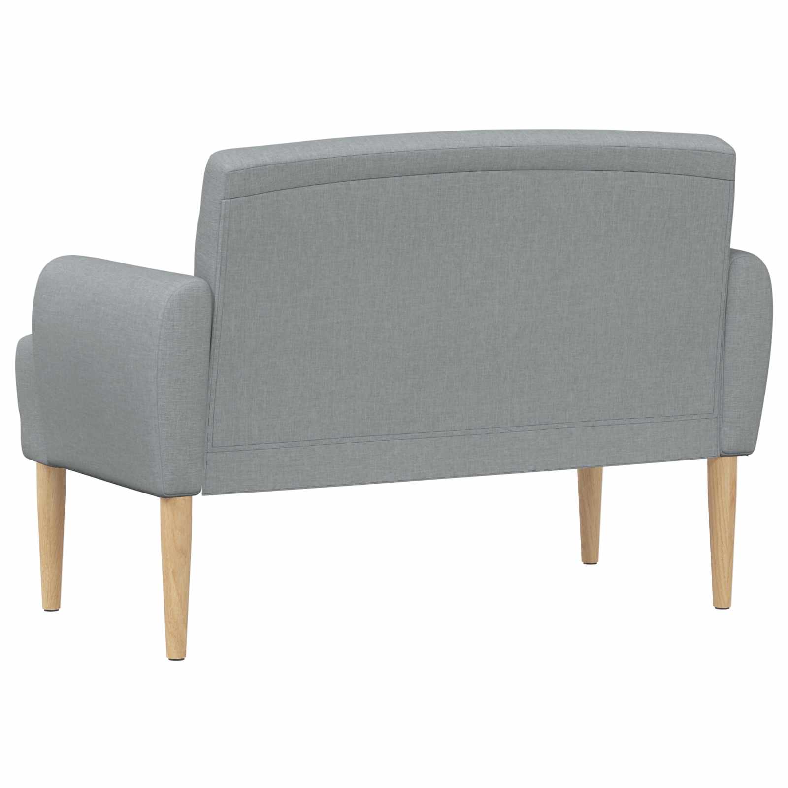 vidaXL Loungebank met knopencomfort Lichtgrijs 116 x 67 x 80 cm Stof