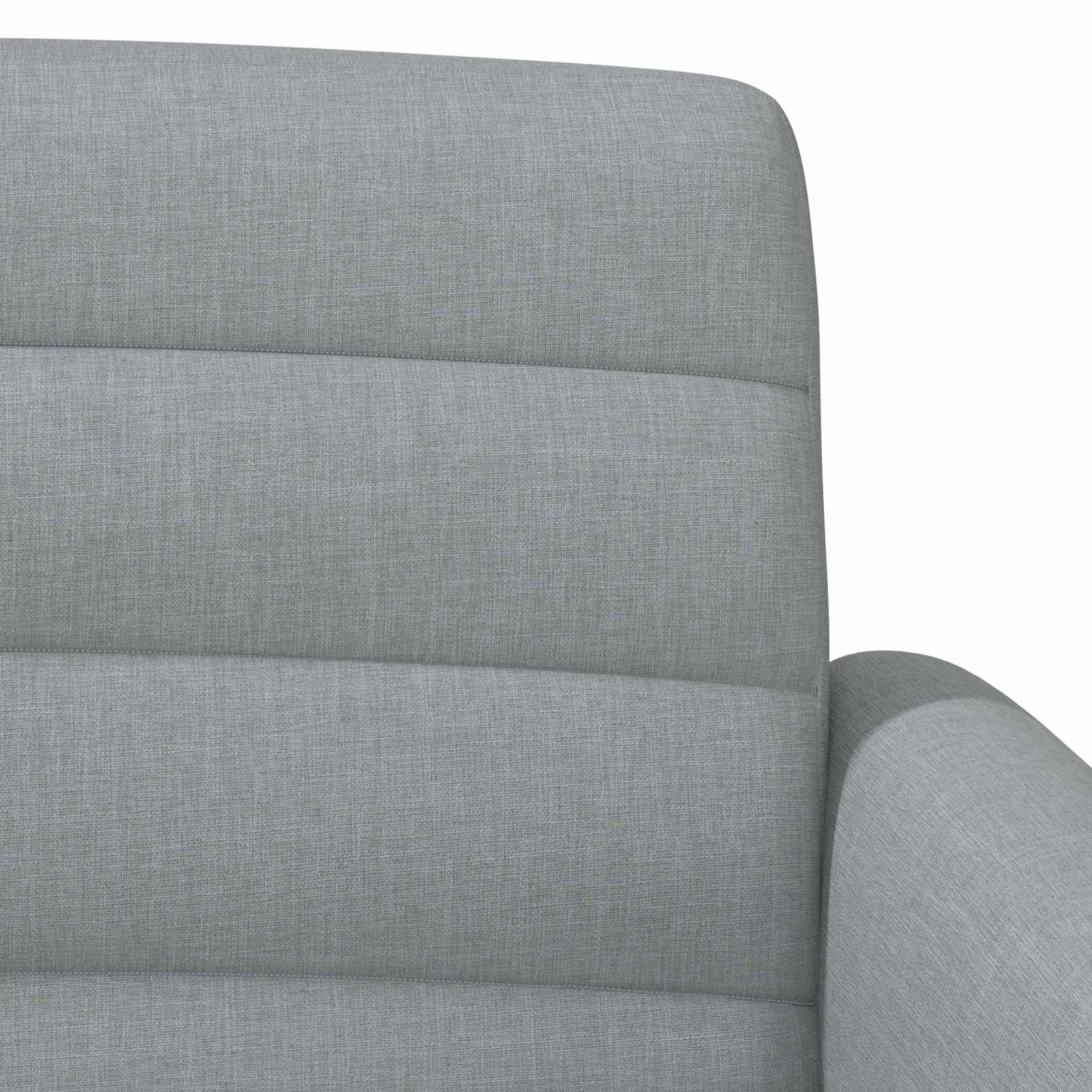 vidaXL Loungebank met knopencomfort Lichtgrijs 116 x 67 x 80 cm Stof