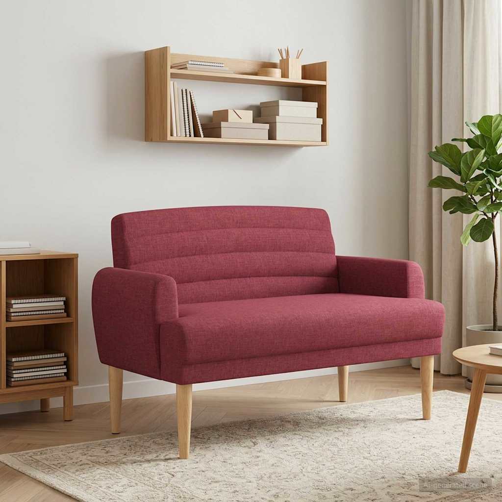 vidaXL Loungebank met knopencomfort Lichtgrijs 116 x 67 x 80 cm Stof