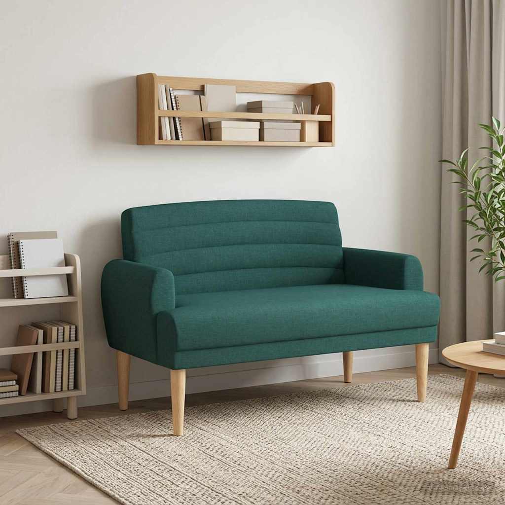 vidaXL Loungebank met knopencomfort Lichtgrijs 116 x 67 x 80 cm Stof