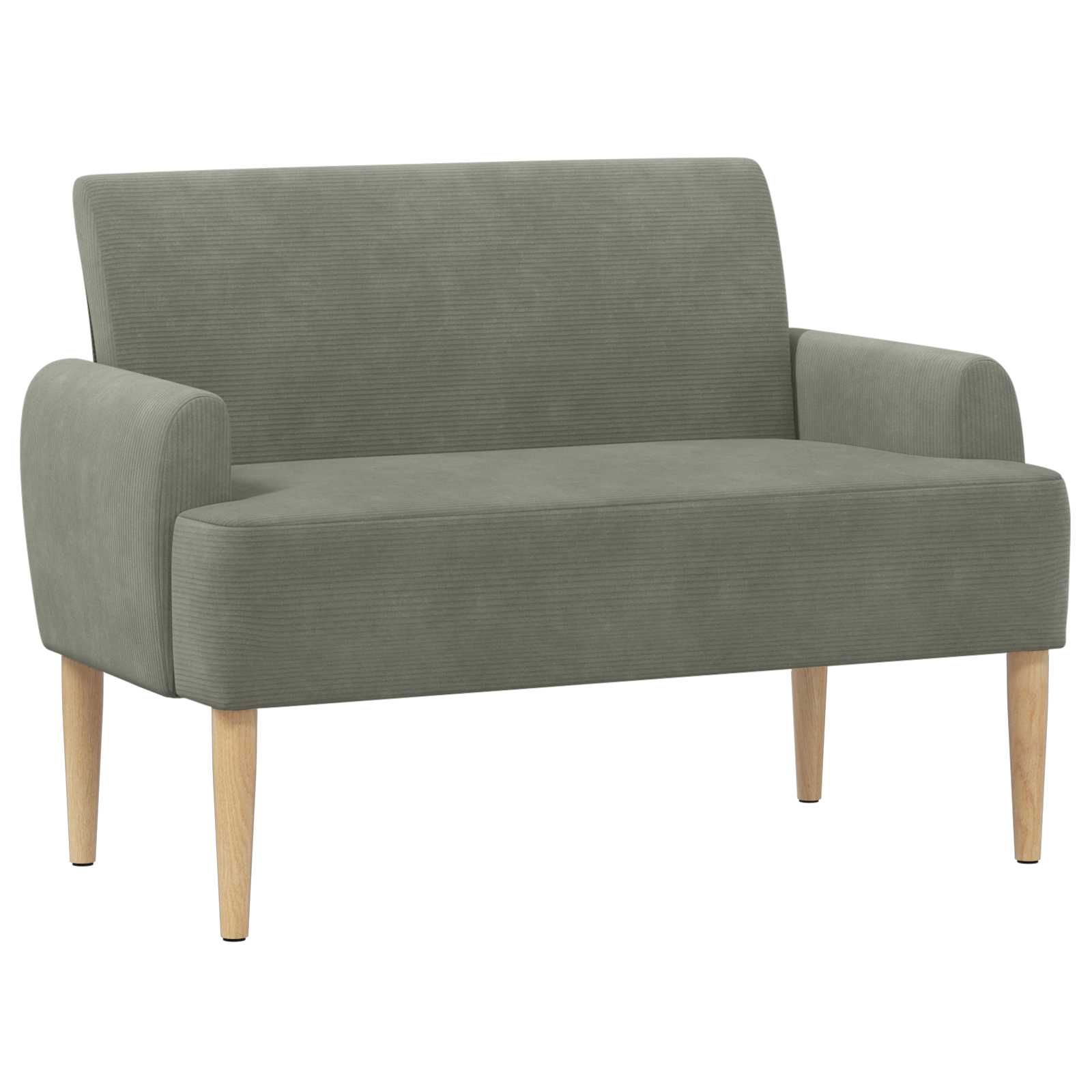 vidaXL Loungebank met knopencomfort Lichtgrijs 116 x 67 x 81 cm