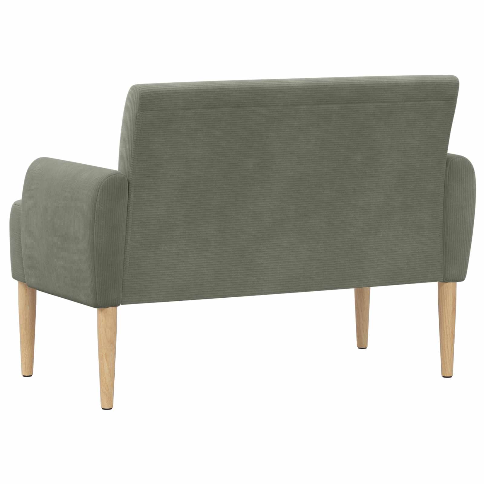 vidaXL Loungebank met knopencomfort Lichtgrijs 116 x 67 x 81 cm