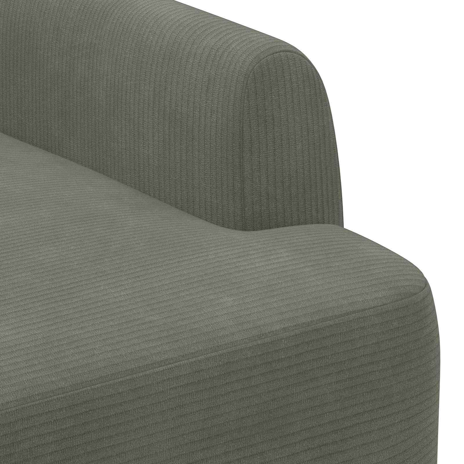 vidaXL Loungebank met knopencomfort Lichtgrijs 116 x 67 x 81 cm