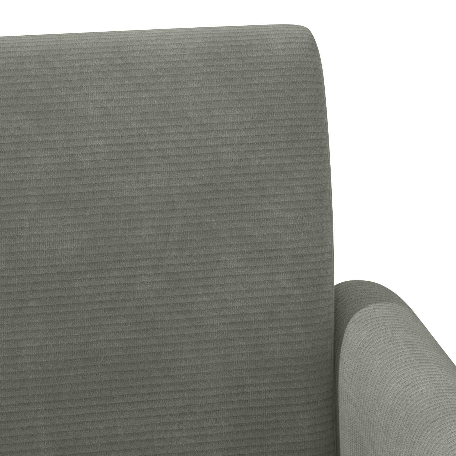 vidaXL Loungebank met knopencomfort Lichtgrijs 116 x 67 x 81 cm