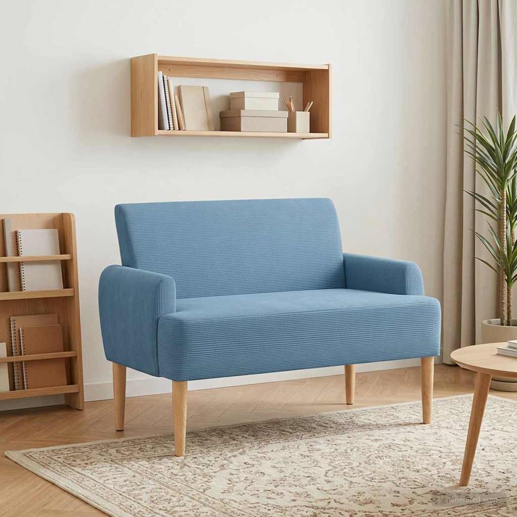 vidaXL Loungebank met knopencomfort Lichtgrijs 116 x 67 x 81 cm