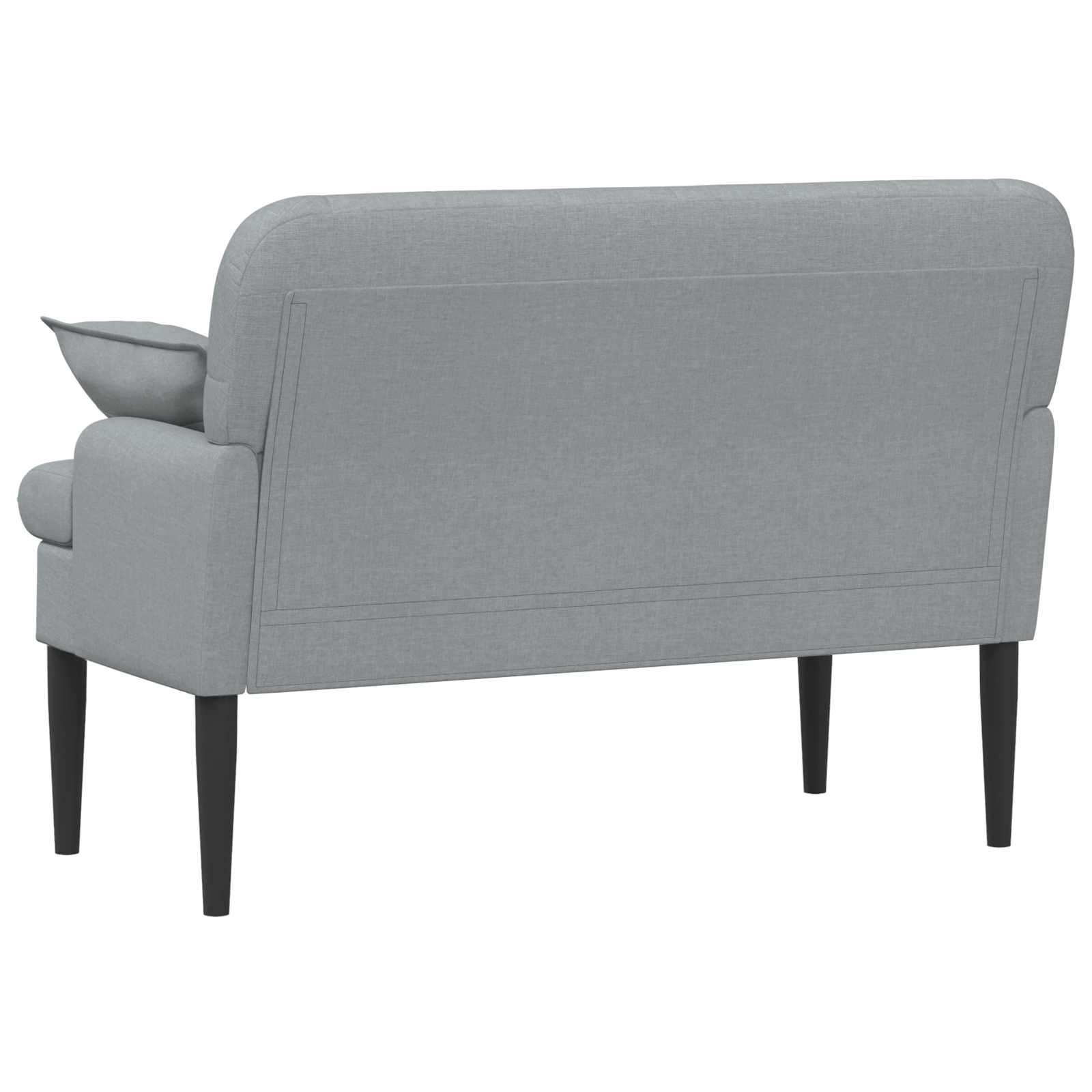 vidaXL Loungebank met knopencomfort Lichtgrijs 111 x 68 x 80 cm Stof