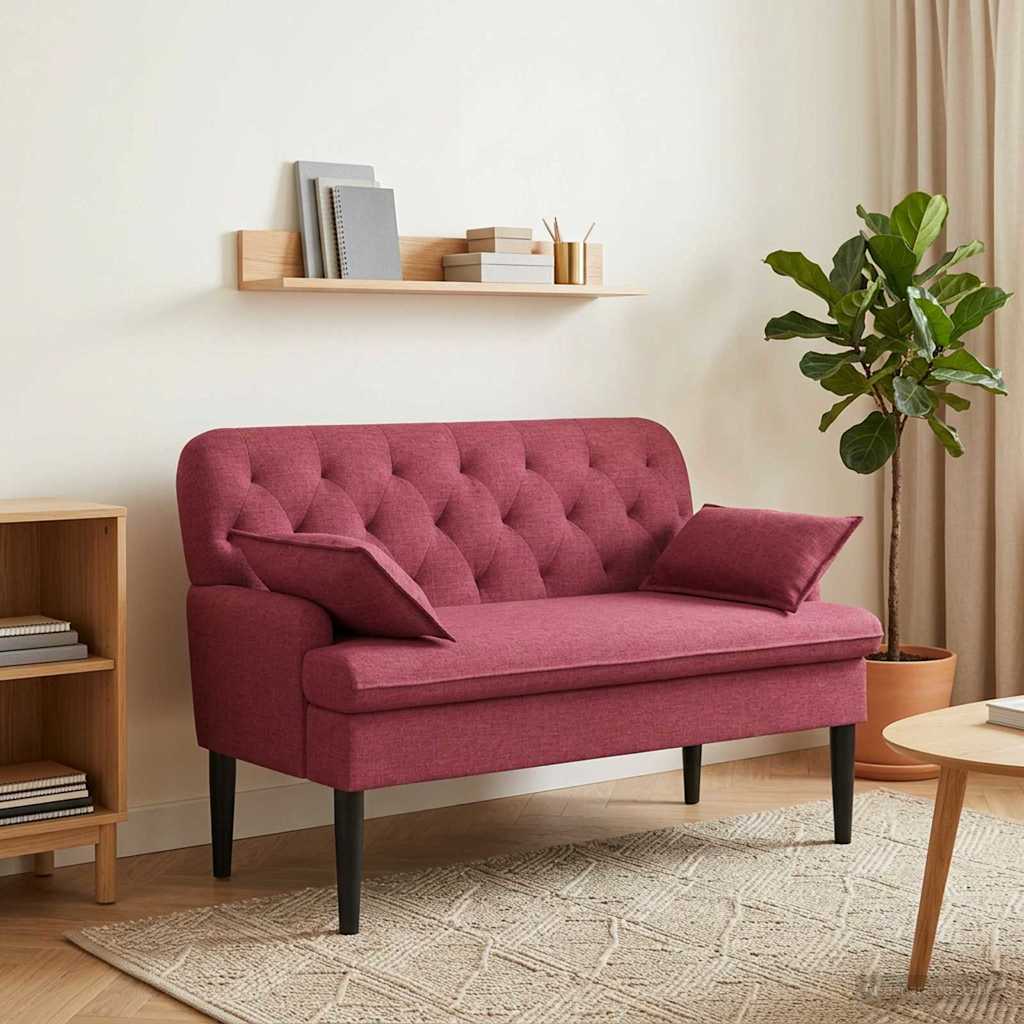 vidaXL Loungebank met knopencomfort Lichtgrijs 111 x 68 x 80 cm Stof