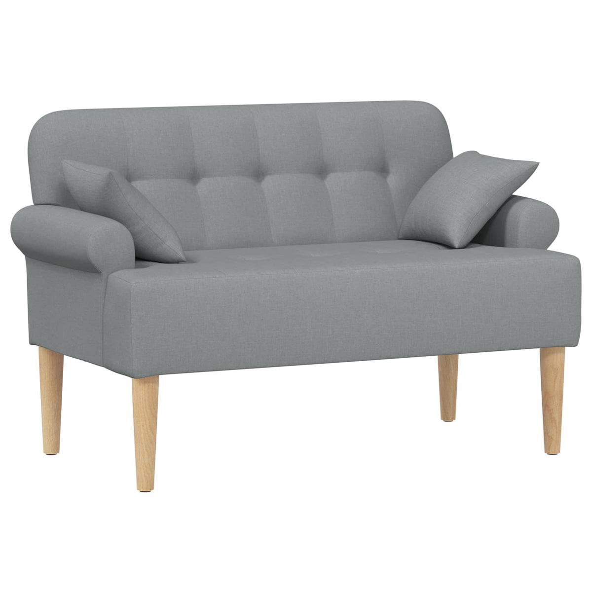 vidaXL Loungebank met knopencomfort Zwart 120 x 65 x 79 cm Stof