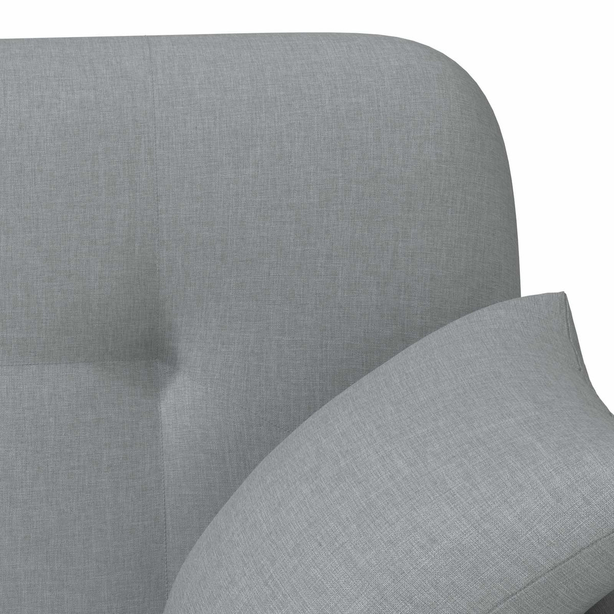 vidaXL Loungebank met knopencomfort Zwart 120 x 65 x 79 cm Stof