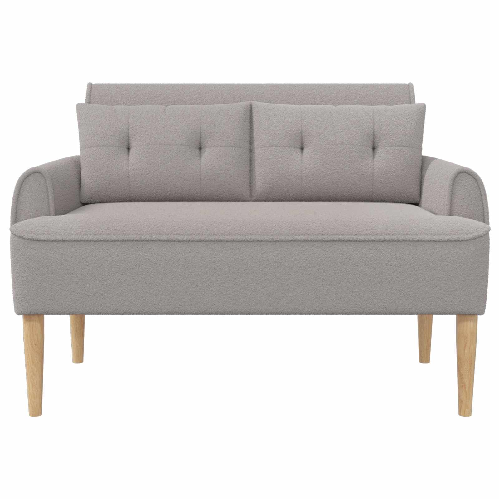 vidaXL Loungebank met knopencomfort Crèmekleurig 117 x 67 x 77 cm