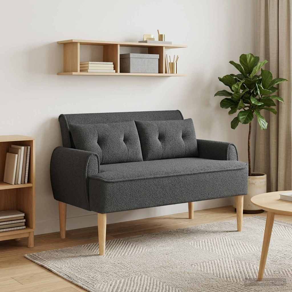 vidaXL Loungebank met knopencomfort Crèmekleurig 117 x 67 x 77 cm