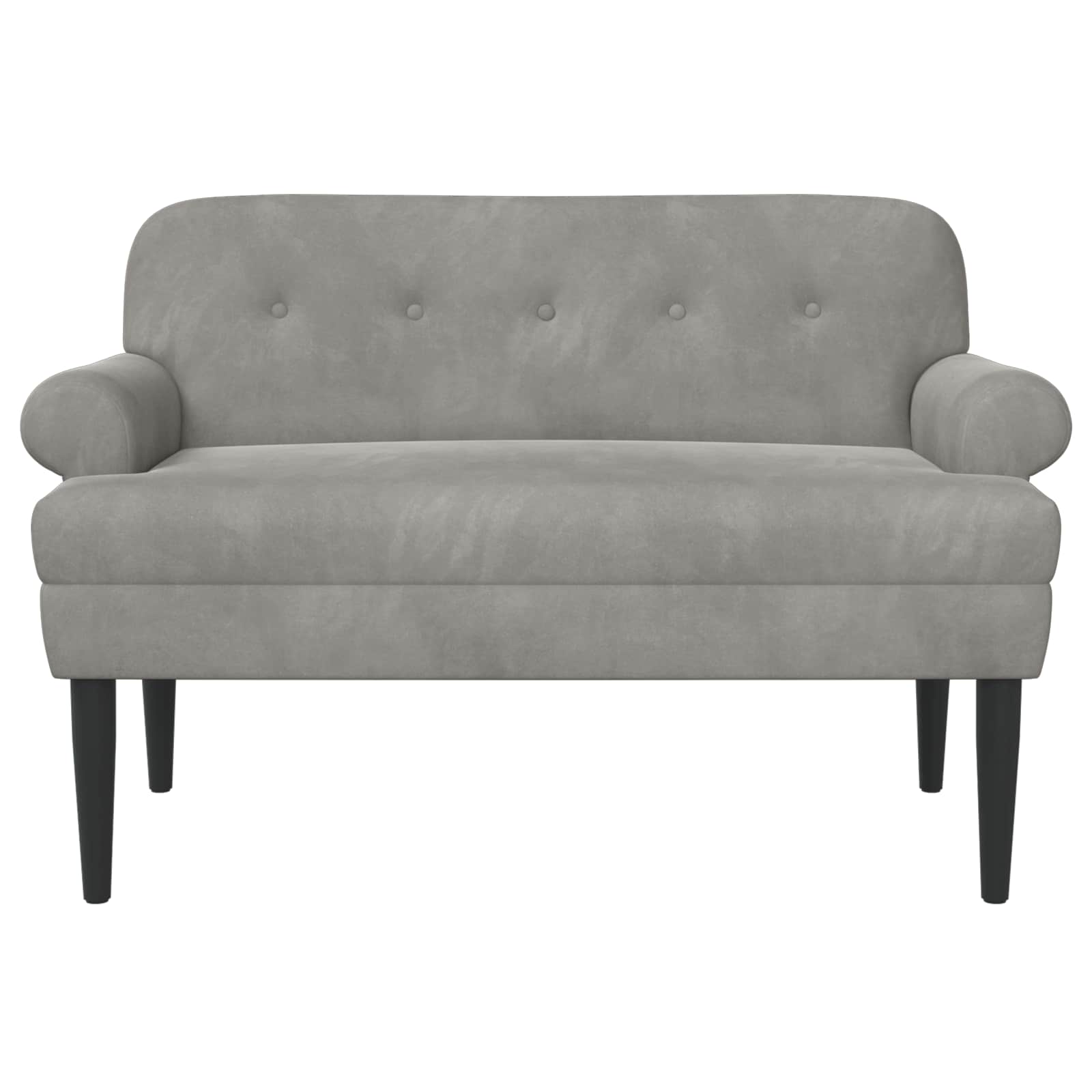 vidaXL Loungebank met knopencomfort Lichtgrijs 120 x 66 x 78 cm